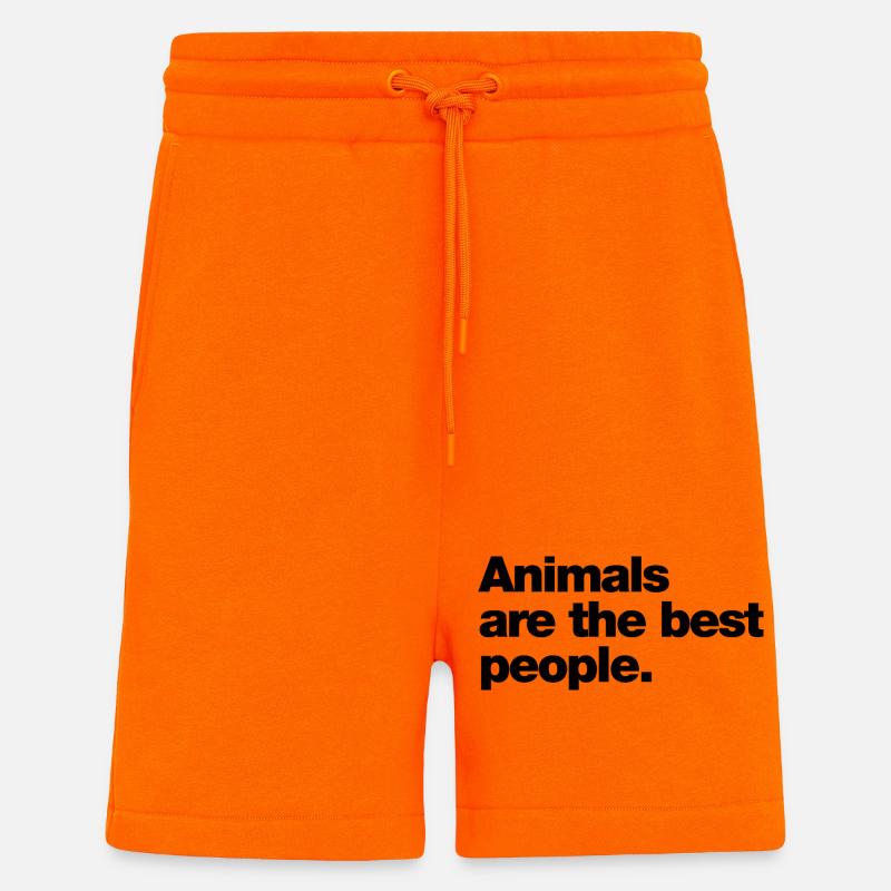 Tiere sind die besten Menschen - Shorts - made by SPREAD - SUNSET ORANGE