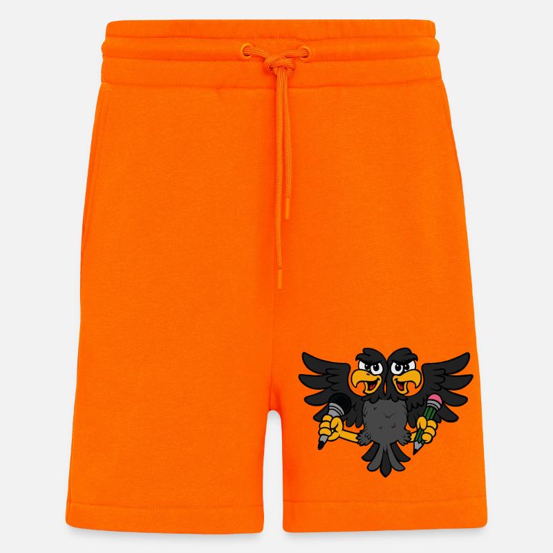 Aigle Créatif - Short bio décontracté fabriqué en UE - SUNSET ORANGE