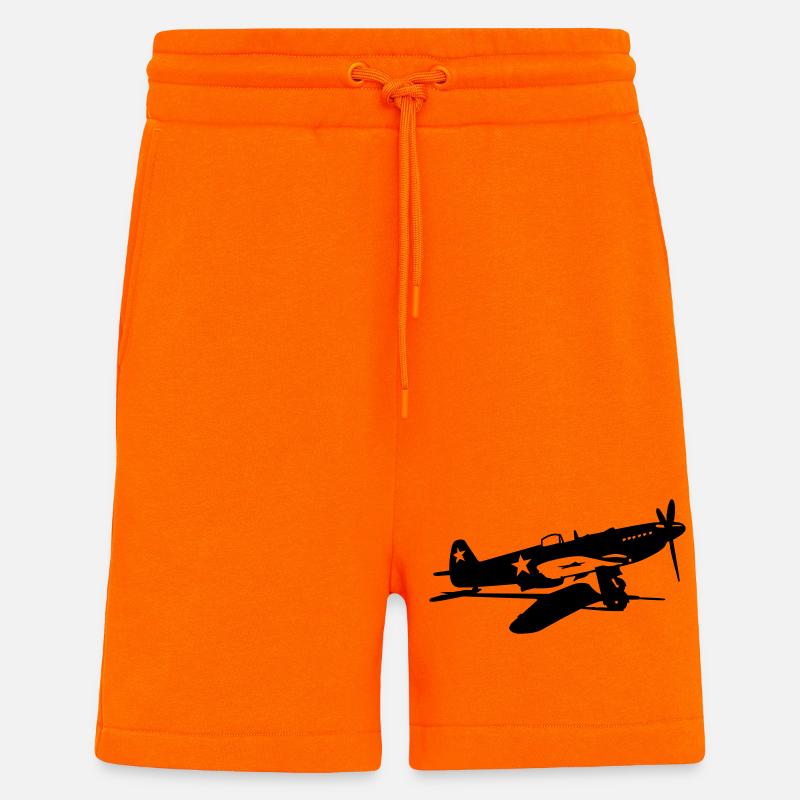 Yak-3 M - Short bio décontracté fabriqué en UE - SUNSET ORANGE