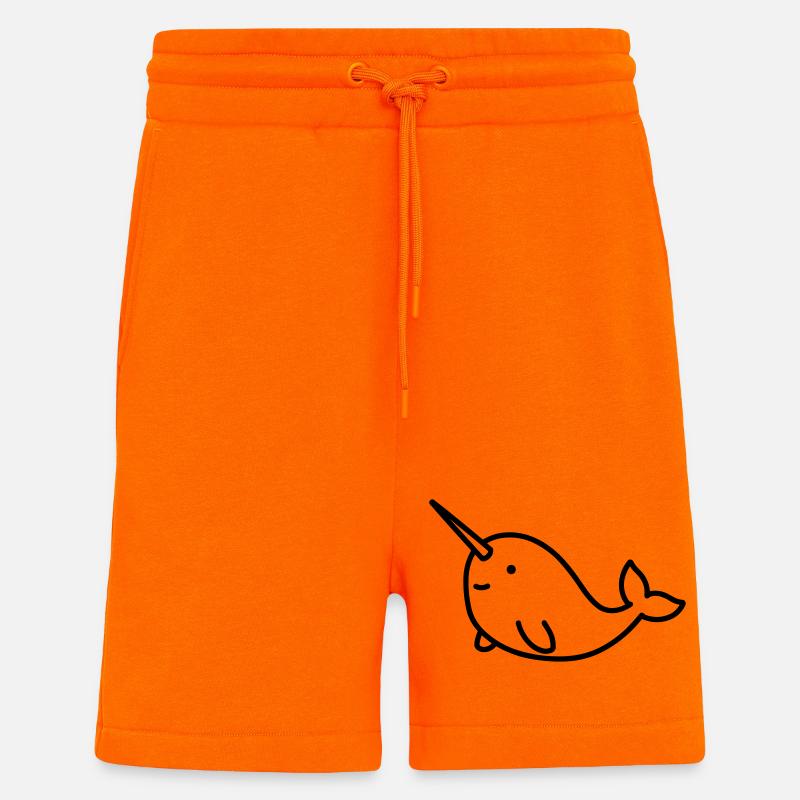 Narwal - Shorts - made by SPREAD - SUNSET ORANGE