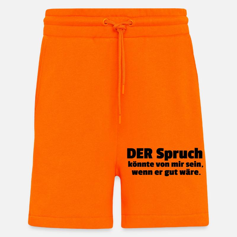 L’adage - Short bio décontracté fabriqué en UE - SUNSET ORANGE