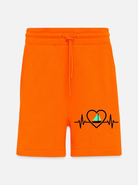 Heart Sailing – Passion Boat - Shorts - made by SPREAD - SUNSET ORANGE