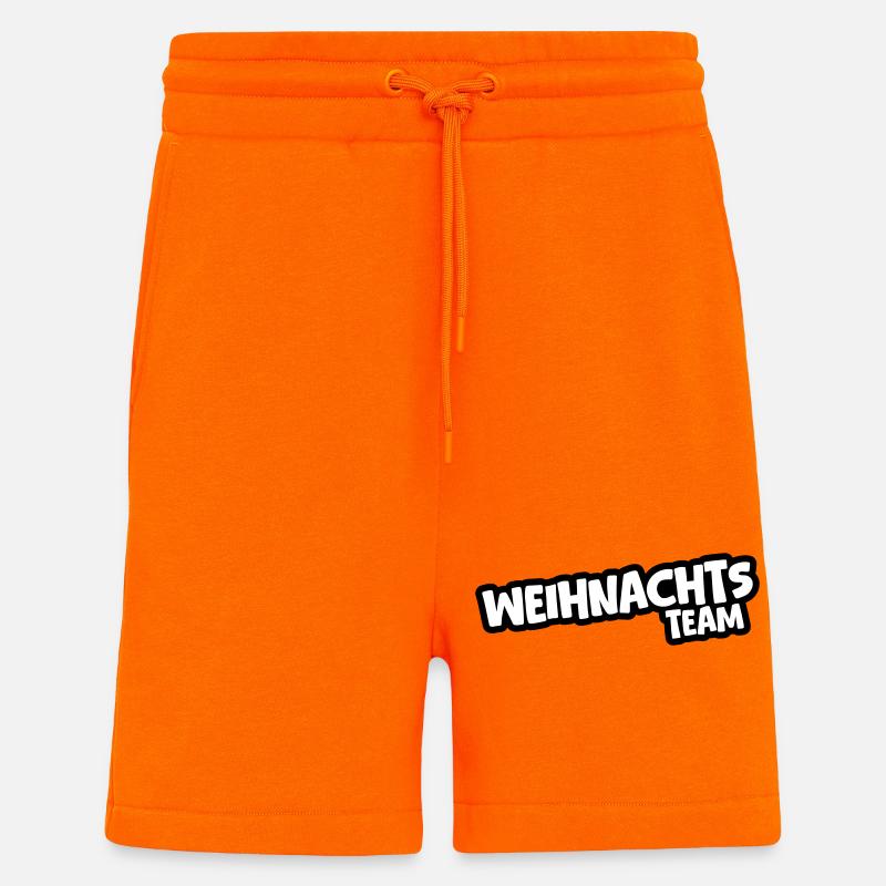 L’équipe de Noël - Short bio décontracté fabriqué en UE - SUNSET ORANGE