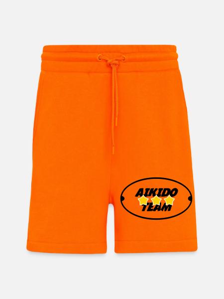 Aïkido Team - Short bio décontracté fabriqué en UE - SUNSET ORANGE