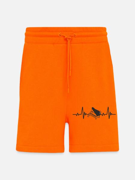 Flügel Klassische Musik-Herzinstrument - Shorts - made by SPREAD - SUNSET ORANGE
