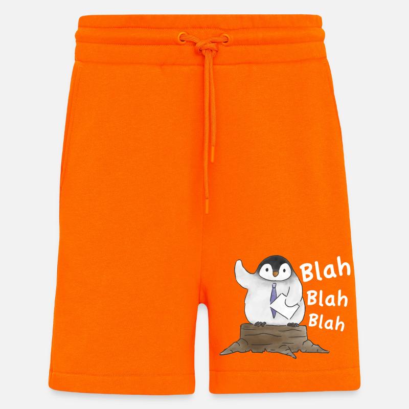 Pinguin-Rede Penguin Speech - Shorts - made by SPREAD - SUNSET ORANGE