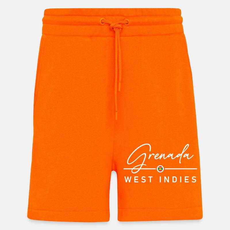 Grenada - West Indies - Karibik - Shorts - made by SPREAD - SUNSET ORANGE