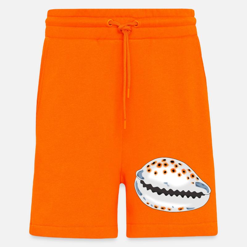 Coquille avec points - Short bio décontracté fabriqué en UE - SUNSET ORANGE