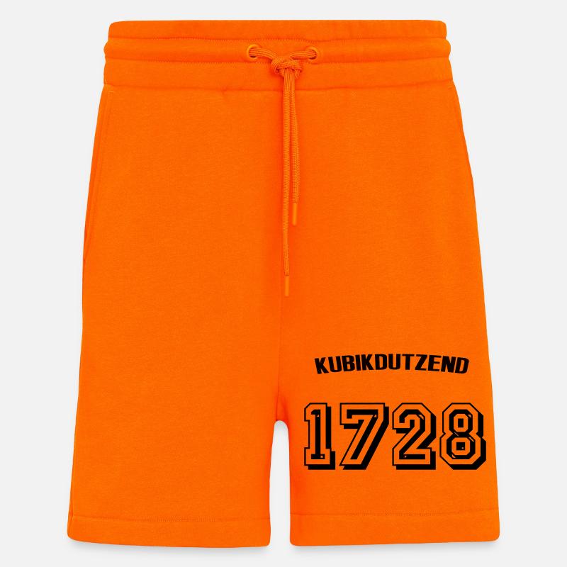 1728 - Short bio décontracté fabriqué en UE - SUNSET ORANGE