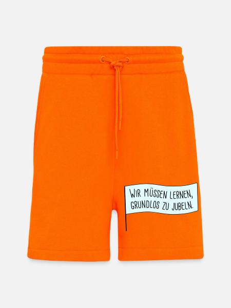 Grundlos jubeln - Shorts - made by SPREAD - SUNSET ORANGE
