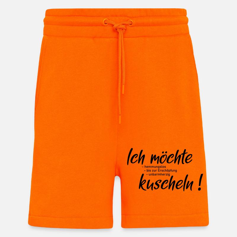 Ich moechte kuscheln - Shorts - made by SPREAD - SUNSET ORANGE