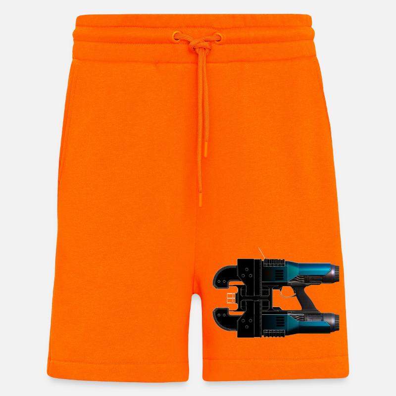 Space Drop Lasercutter - Shorts - made by SPREAD - SUNSET ORANGE