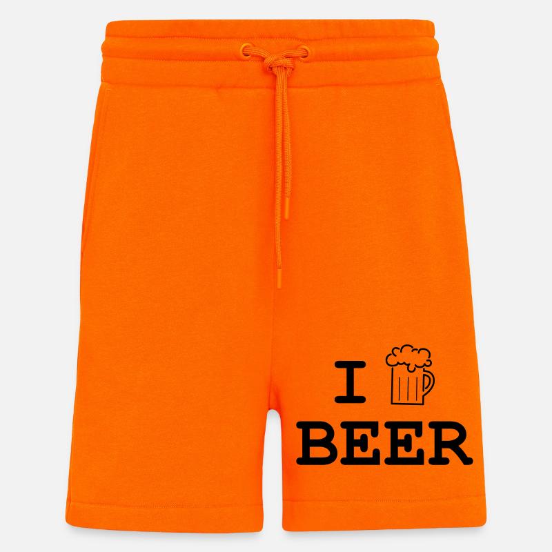 Ich mag Bier / Alkohol - Shorts - made by SPREAD - SUNSET ORANGE