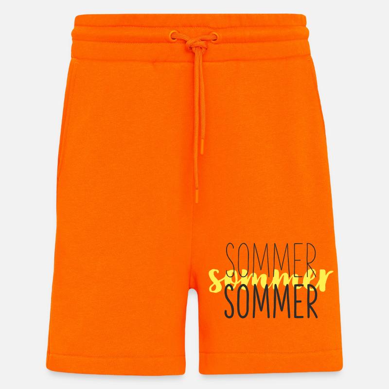 Sommer Gelb Schwarz - Shorts - made by SPREAD - SUNSET ORANGE