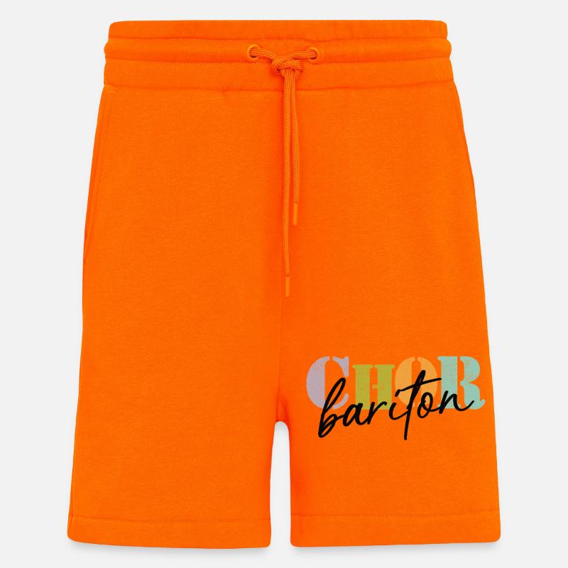 Baryton de chœur - Short bio décontracté fabriqué en UE - SUNSET ORANGE