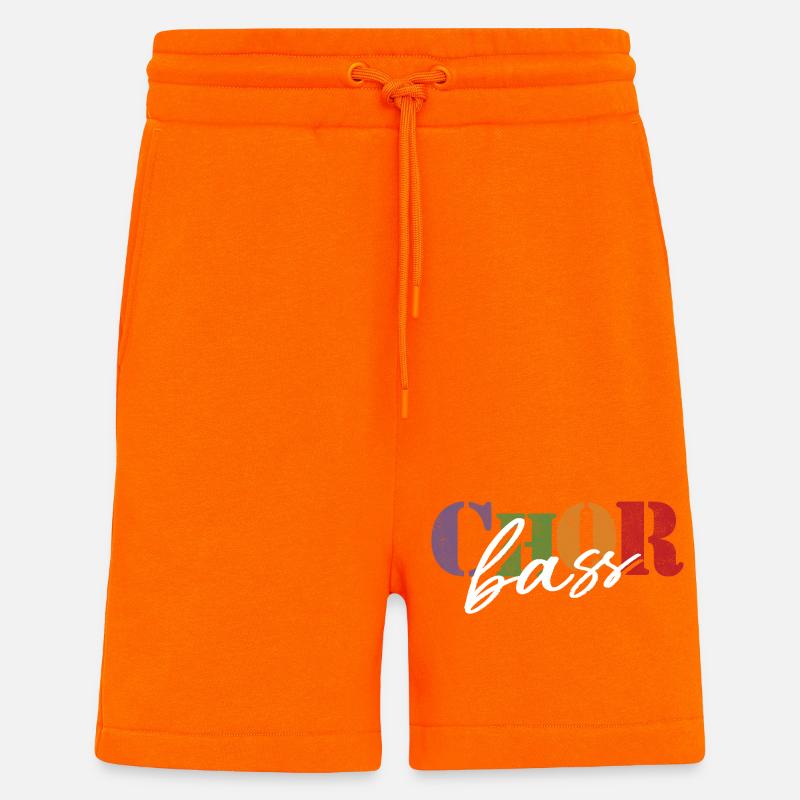Basse de chœur - Short bio décontracté fabriqué en UE - SUNSET ORANGE