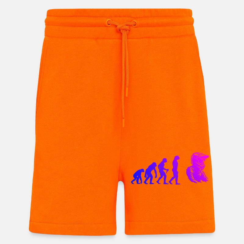 Statement for all motocross - Shorts - made by SPREAD - SUNSET ORANGE