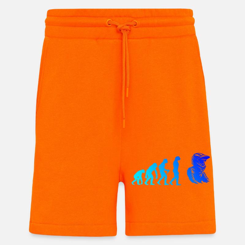 Conception compacte du motocross - Short bio décontracté fabriqué en UE - SUNSET ORANGE