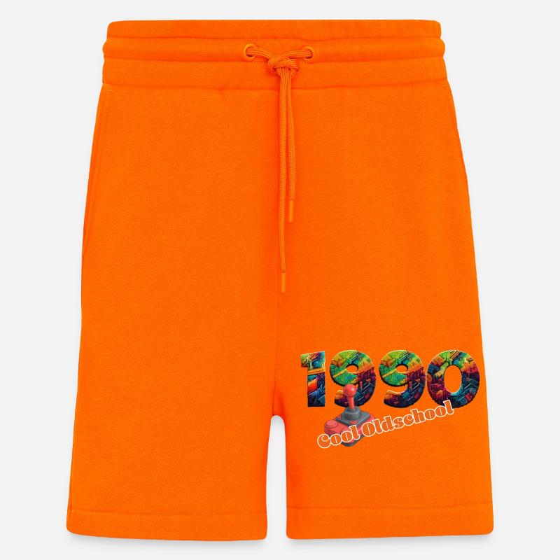 1990 – Retro Gaming Übergangszeit - Shorts - made by SPREAD - SUNSET ORANGE