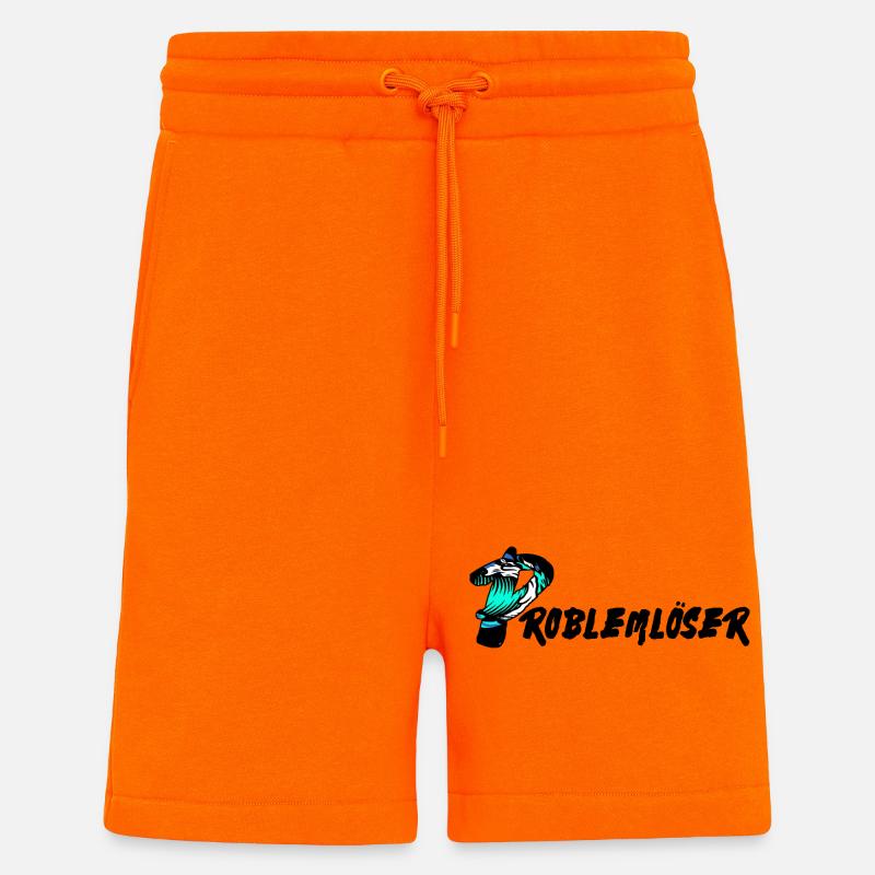 Texte de résolution de problèmes - Short bio décontracté fabriqué en UE - SUNSET ORANGE