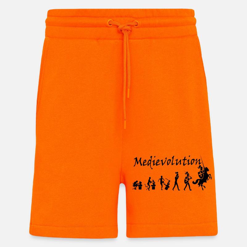 Mittelalterliche Entwicklung – Mittelalterliche Entwicklung - Shorts - made by SPREAD - SUNSET ORANGE