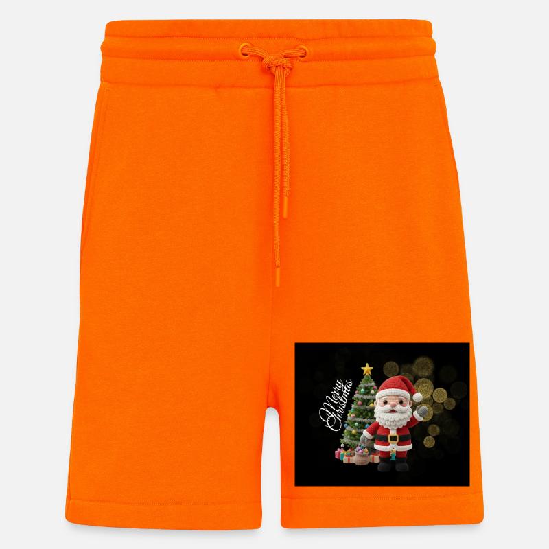Gestrickter Santa mit Weihnachtsbaum - Shorts - made by SPREAD - SUNSET ORANGE