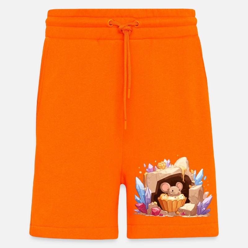 Kristallhöhle-Maus Kuchen - Shorts - made by SPREAD - SUNSET ORANGE