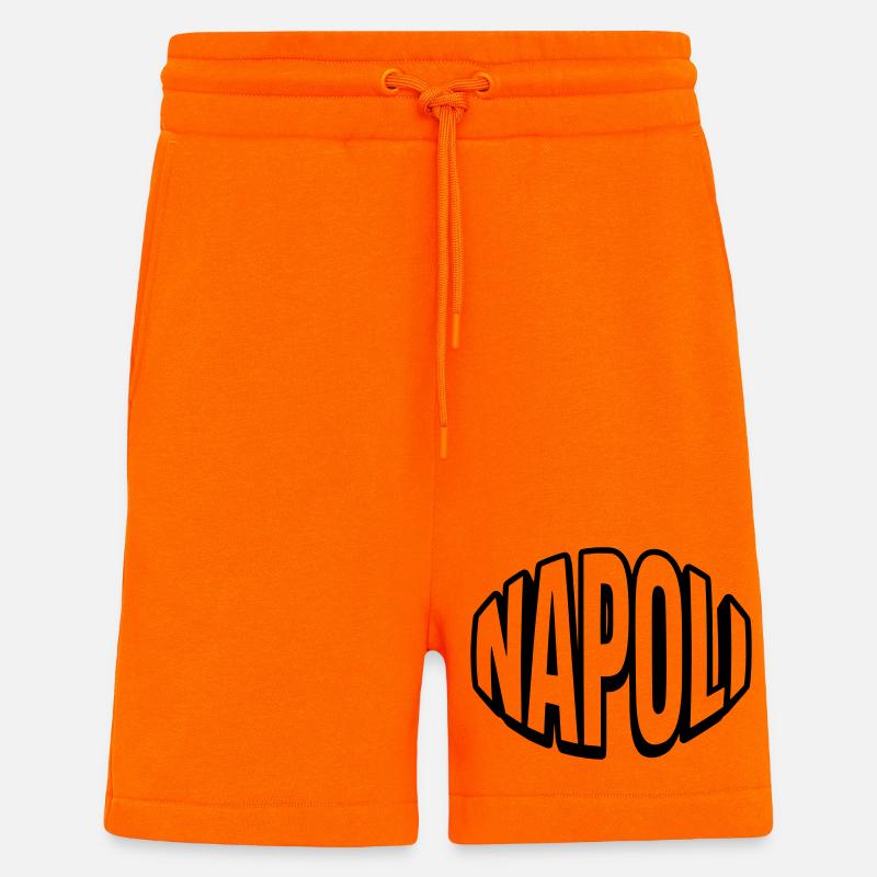 Napoli runde Typografie - Shorts - made by SPREAD - SUNSET ORANGE