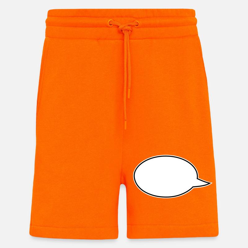 Sprechblasen Comic links - Shorts - made by SPREAD - SUNSET ORANGE