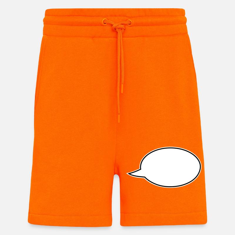 Sprechblase Comic rechts - Shorts - made by SPREAD - SUNSET ORANGE
