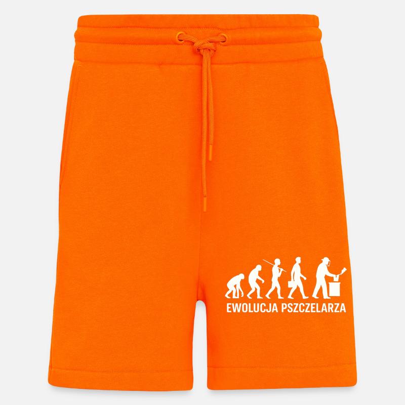 The evolution of the beekeeper - Shorts - made by SPREAD - SUNSET ORANGE