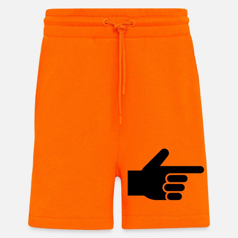 Hand, index finger, pointer - Shorts - made by SPREAD - SUNSET ORANGE