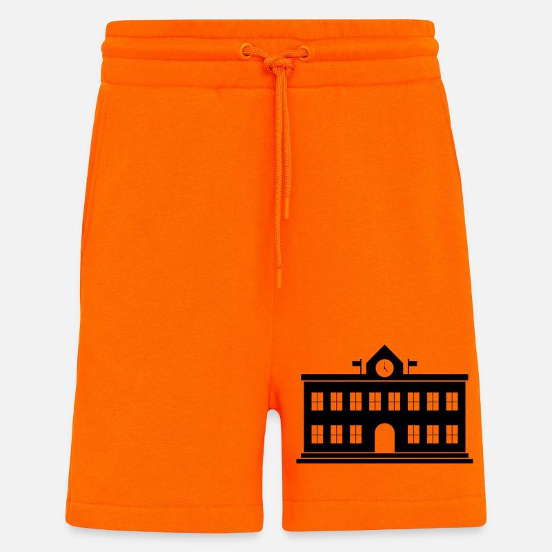 Schulgebäude - Shorts - made by SPREAD - SUNSET ORANGE