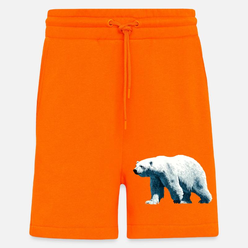 Polar Bär Eisbär - Shorts - made by SPREAD - SUNSET ORANGE