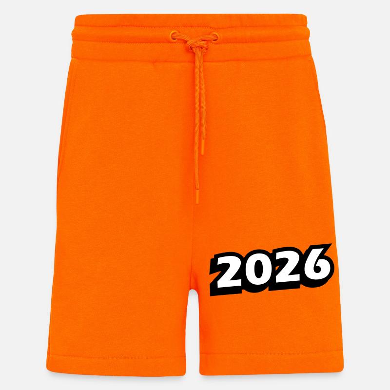 2026 Jahr - Shorts - made by SPREAD - SUNSET ORANGE