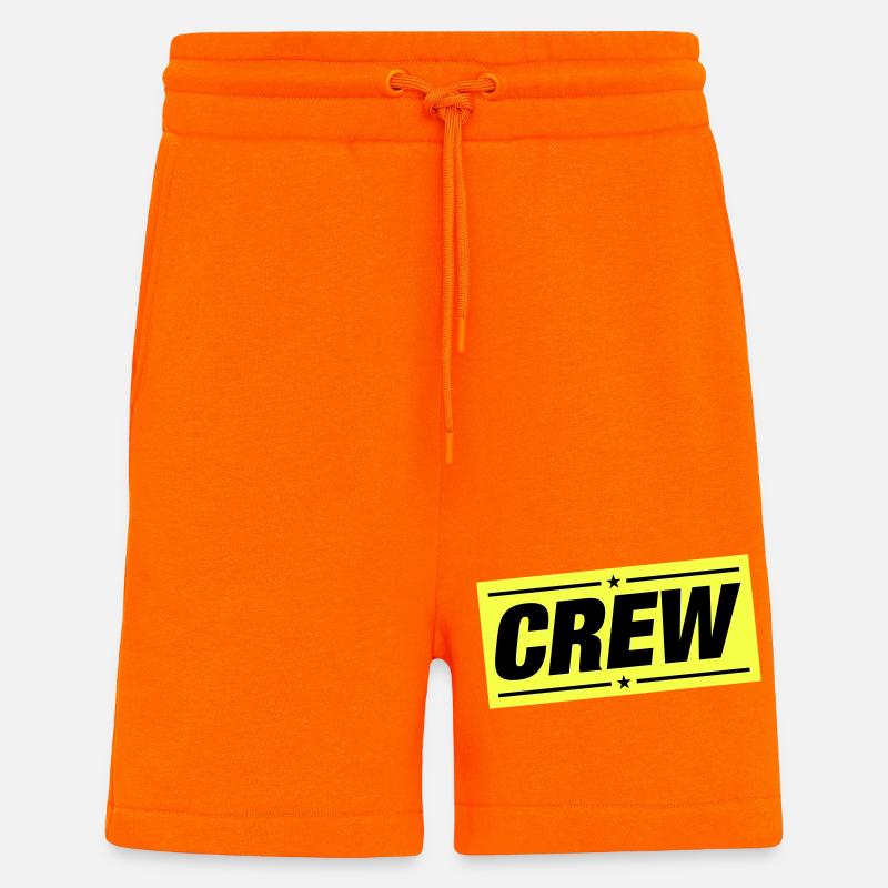équipage - Short bio décontracté fabriqué en UE - SUNSET ORANGE
