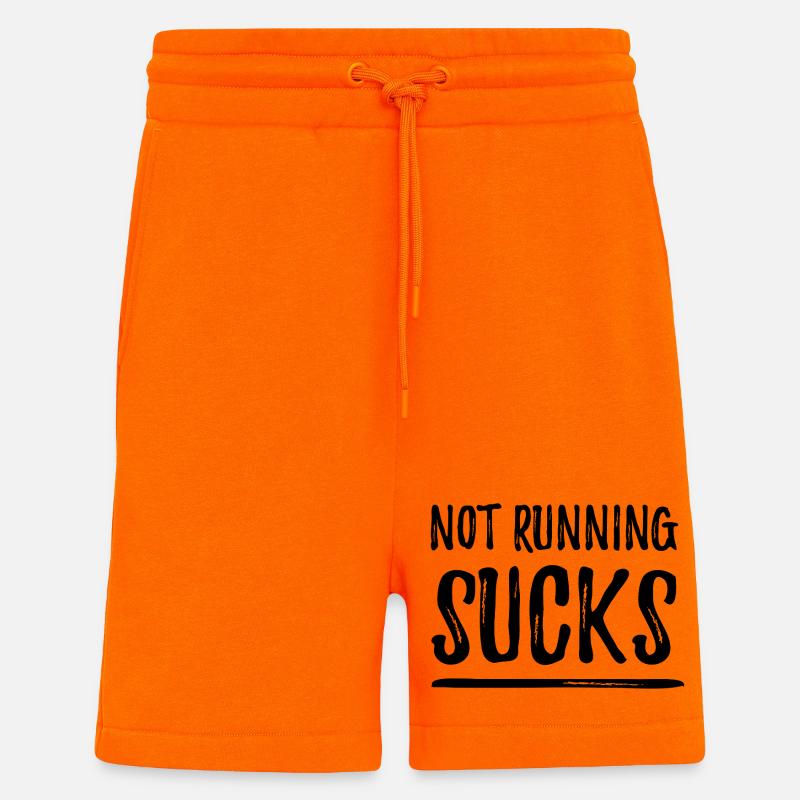 Nicht laufen ist echt blöd - Shorts - made by SPREAD - SUNSET ORANGE