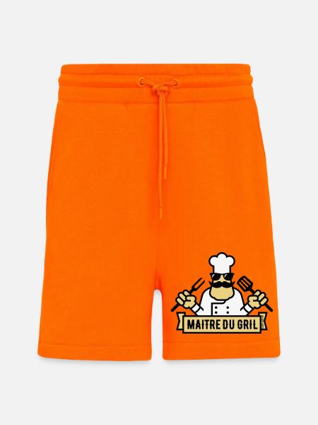 Grill Master (Grill / BBQ / BBQ / 3C) - Shorts - made by SPREAD - SUNSET ORANGE