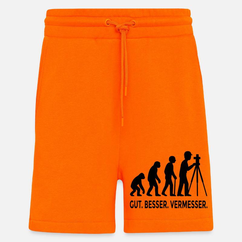 Good Better Surveyor Evolution - Shorts - made by SPREAD - SUNSET ORANGE