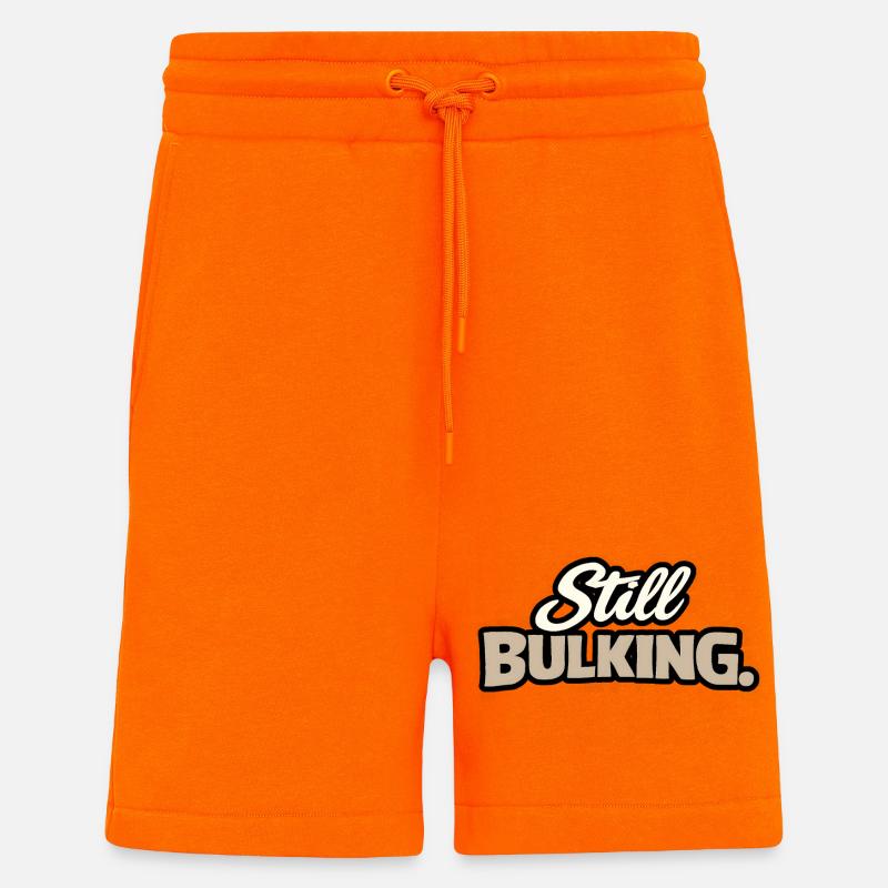Still Bulking - Kraft-Statement - Shorts - made by SPREAD - SUNSET ORANGE