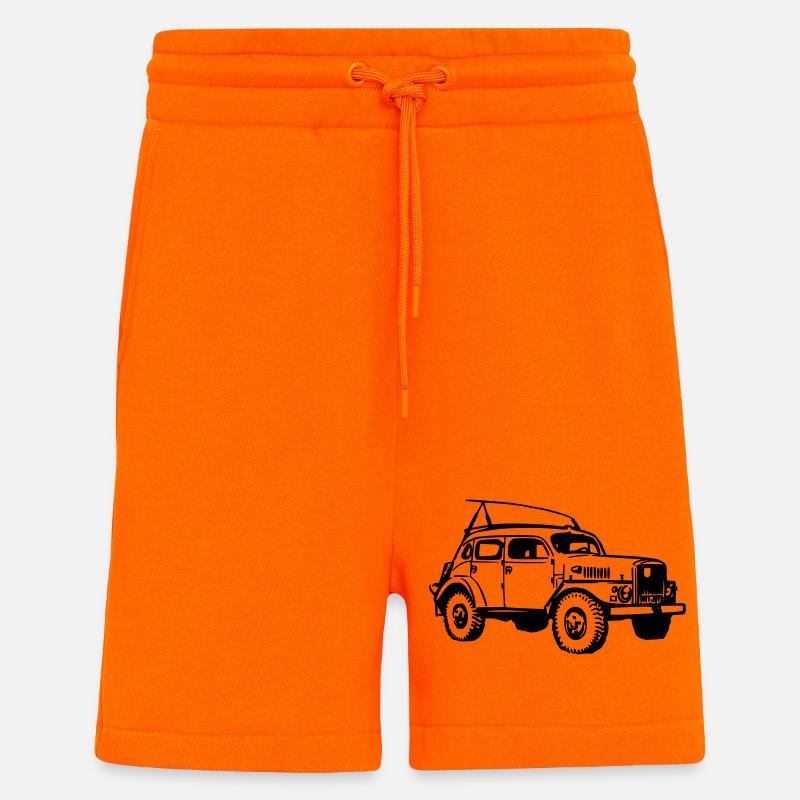 TP21 (TGB) - Short bio décontracté fabriqué en UE - SUNSET ORANGE
