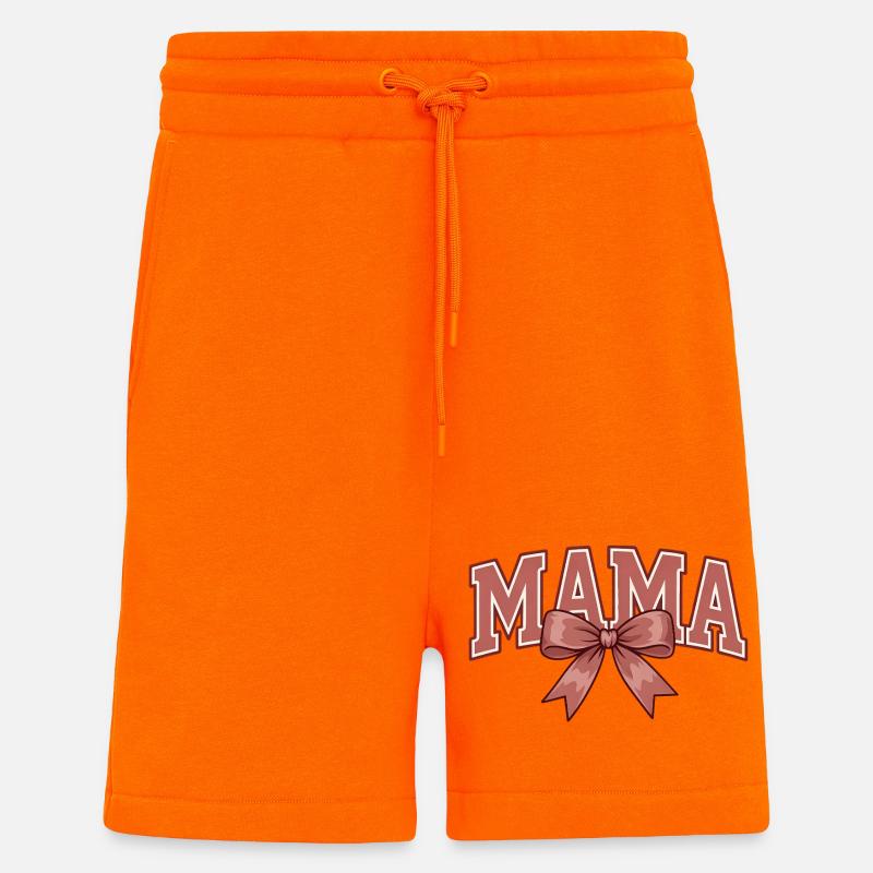 Mama Schleife – Süßes Mama Statement Design - Shorts - made by SPREAD - SUNSET ORANGE