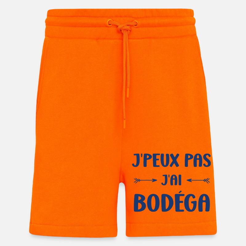 J'peux pas j'ai Bodéga - Short bio décontracté fabriqué en UE - SUNSET ORANGE