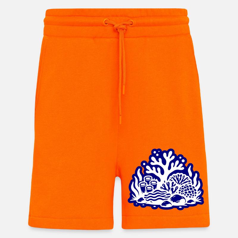 Korallenriff Ozean - Shorts - made by SPREAD - SUNSET ORANGE