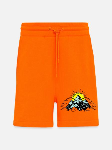 Mountains Alps Nature - Shorts - made by SPREAD - SUNSET ORANGE