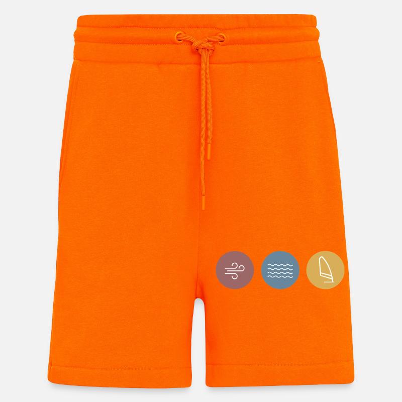 Bunte Icons Windsurfen - Shorts - made by SPREAD - SUNSET ORANGE