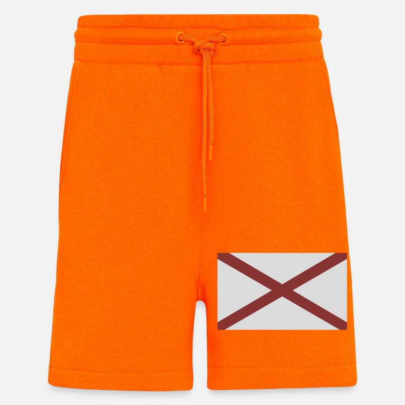 Flagge des Bundesstaates Alabama - Shorts - made by SPREAD - SUNSET ORANGE