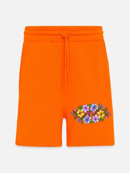 Flowers - Shorts - made by SPREAD - SUNSET ORANGE