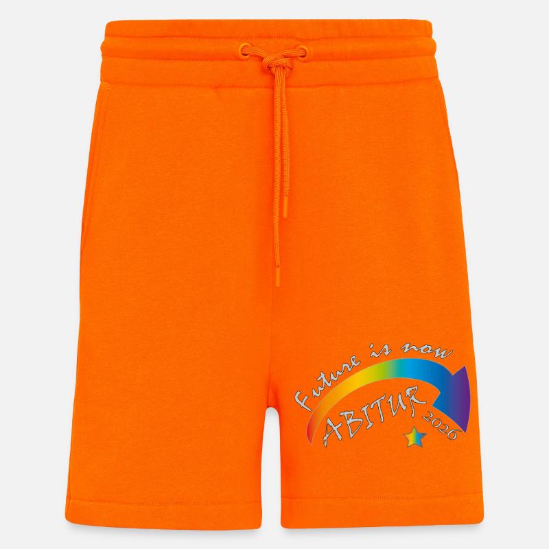 Futur Maintenant Abitur 2026 - Short bio décontracté fabriqué en UE - SUNSET ORANGE