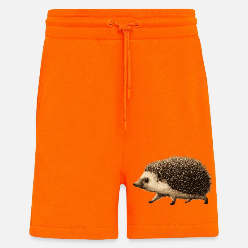 Drôle de hérisson - Short bio décontracté fabriqué en UE - SUNSET ORANGE